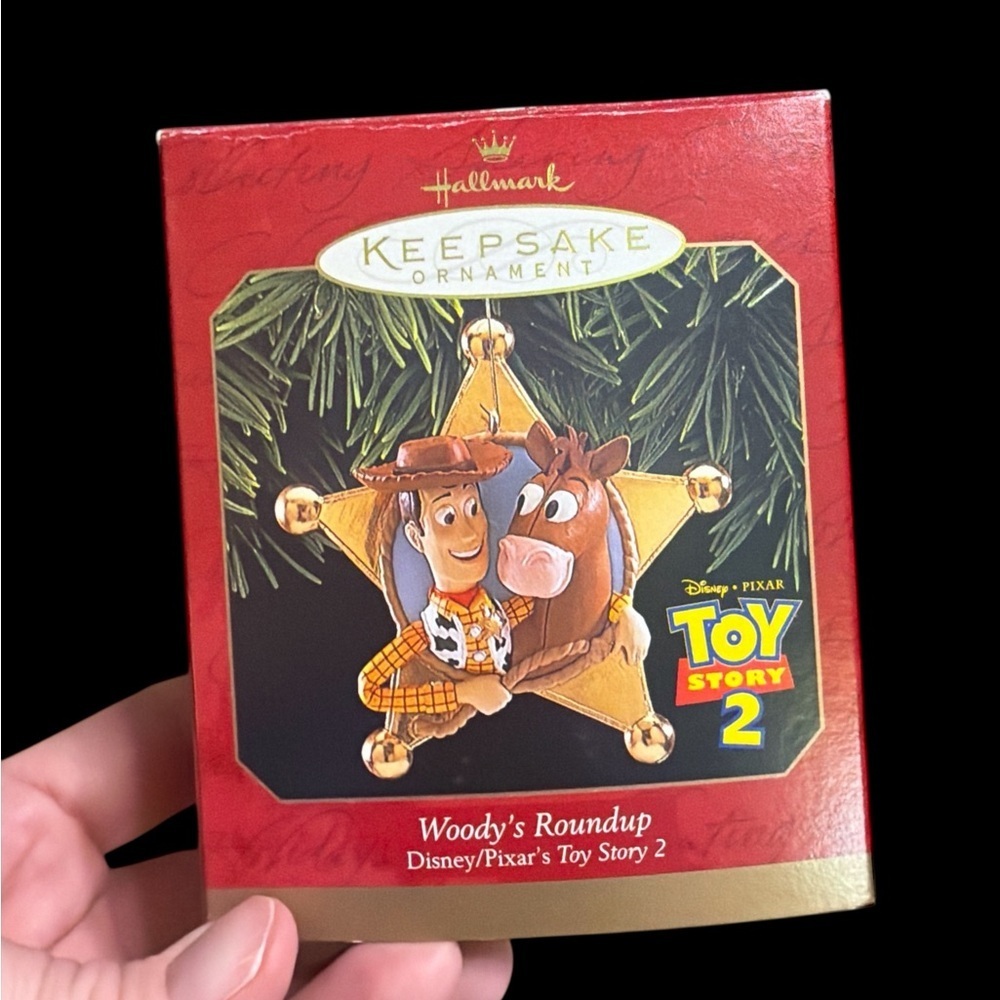 Hallmark Keepsake Ornament Woody’s Roundup Toy Story 2 Sheriff Star 1999
